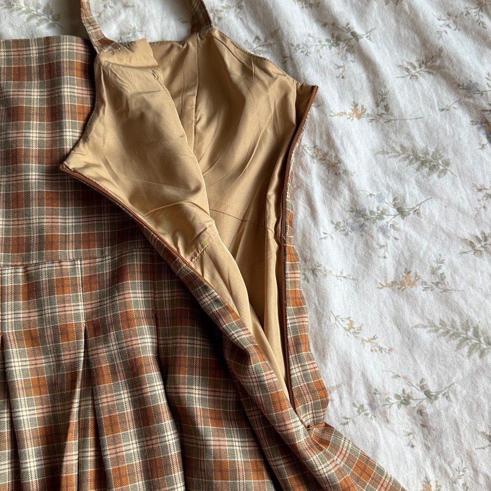 Plaid mini dress cropped blazer set size small in great condition - Picture 9 of 14